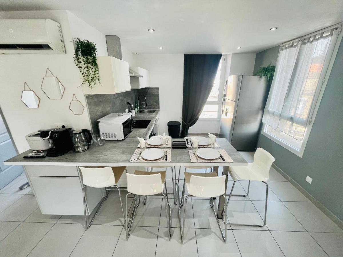 Superbe Duplex Design Neuf 2 Chambres, Climatise Tout Confort, Facile D,Acces Stationnement Gratuit Marsilya Dış mekan fotoğraf